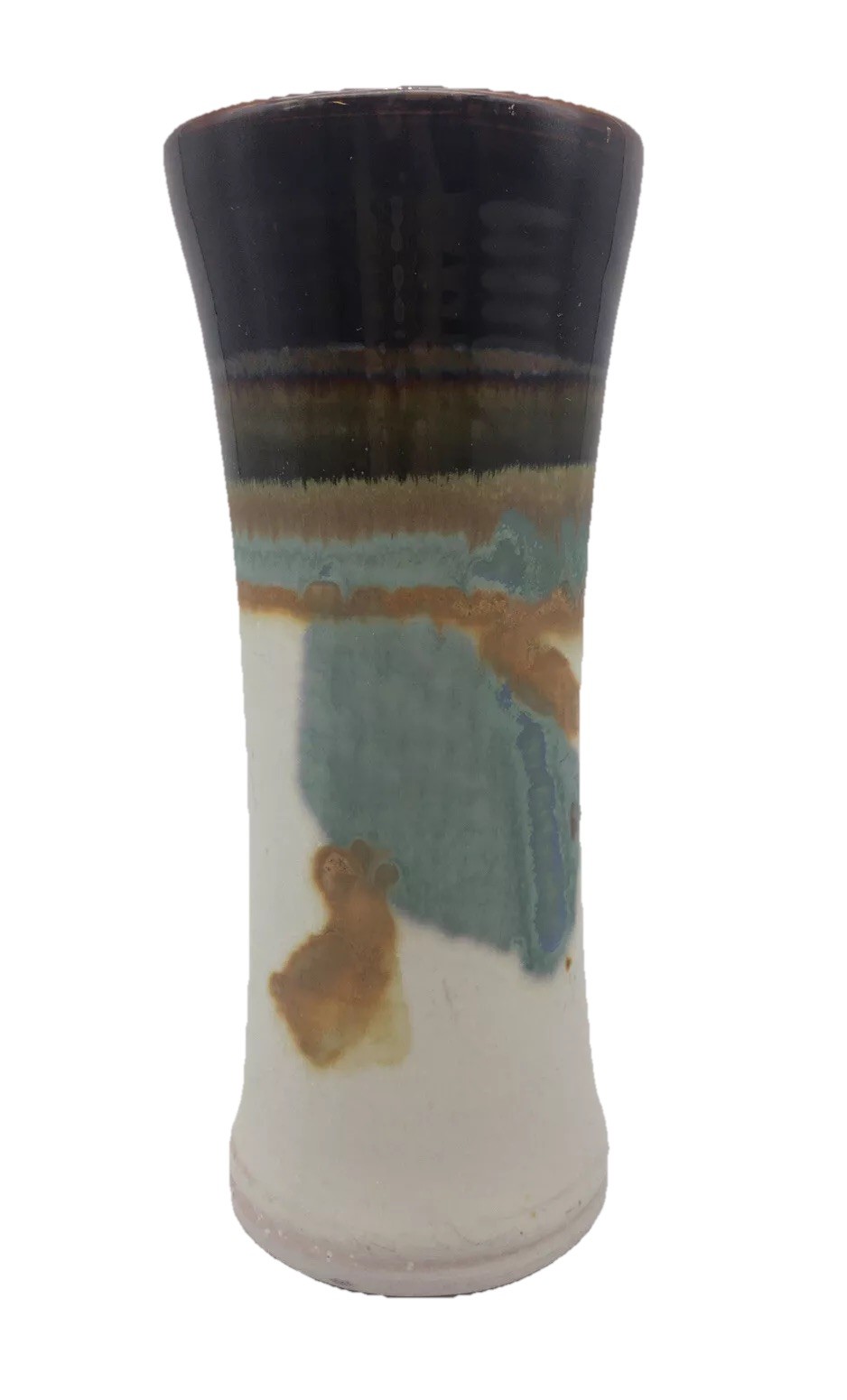 Vintage Starship Studios Pottery Ceramic Vase  Signed Rosalyn Tyge