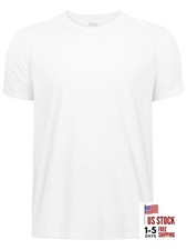 Boys Neon Shirts Dry Fit Athletic T Shirts UPF 50 Performance 7-8 Years White