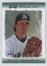 2003 Playoff Portraits All-Star Fanfest Green Barry Zito #28 0kb5
