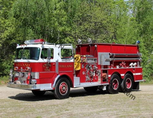 1973 American LaFrance Pacemaker Fire Truck Photograph Print 8.5x11"