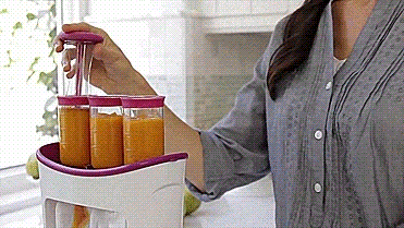 Babynahrung Squeeze Station Set | Einfache Fruchtpüree Maschine & Aufbewahrung Organizer Fo... - Bild 14 von 29