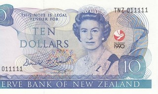 1990 "EMISSIONE COMMEMORATIVA" NUOVA ZELANDA $10 Sig. Brash 011111 ((GIOCO PERFETTO UNC))