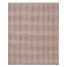 8' x 10' Pink Modern Plain Decor Box Design Pure Wool Loomed Knotted Rug R91711