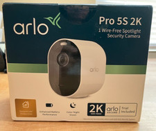 NEW Arlo Pro 5S 2K Indoor/Outdoor Wire Free Spotlight Security Camera - White