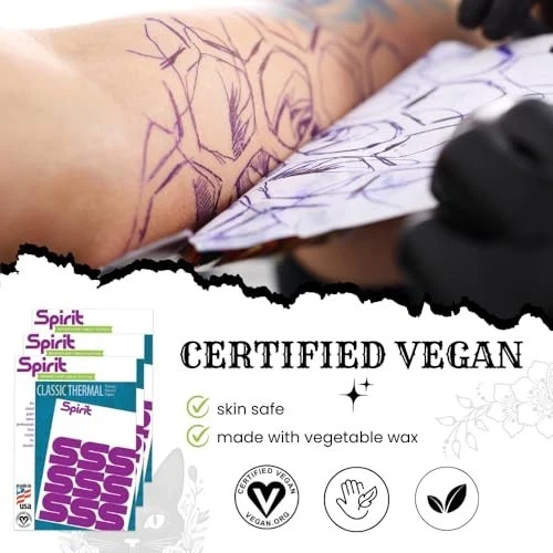 Tattoo Transfer Paper, 100 Sheets, 8.5 x 14 Inch,  Stencil Sheets image 7