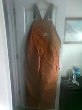 Carhartt Men's Brown Insulated 2xl Tall Loose Fit Coveralls