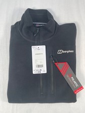 Image of Berghaus Prism Micro PT Half Zip Fleece Mens XL Black Polartec BNWT RRP £67