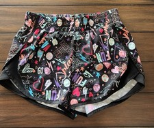 Athletic Works Girls Shorts Multicolor Black Sports Design Size 10/12 large Plus