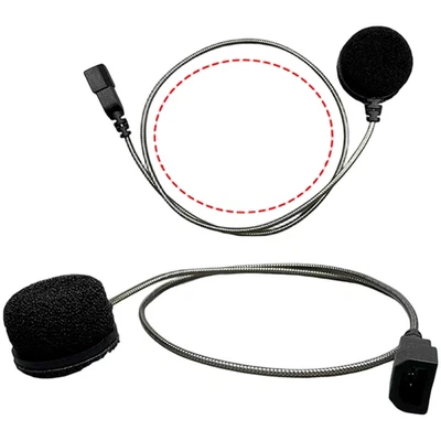 MARKENLOS Cardo Ersatz-Mikrofon mit Geräuschunterdrückung und Silberkabel