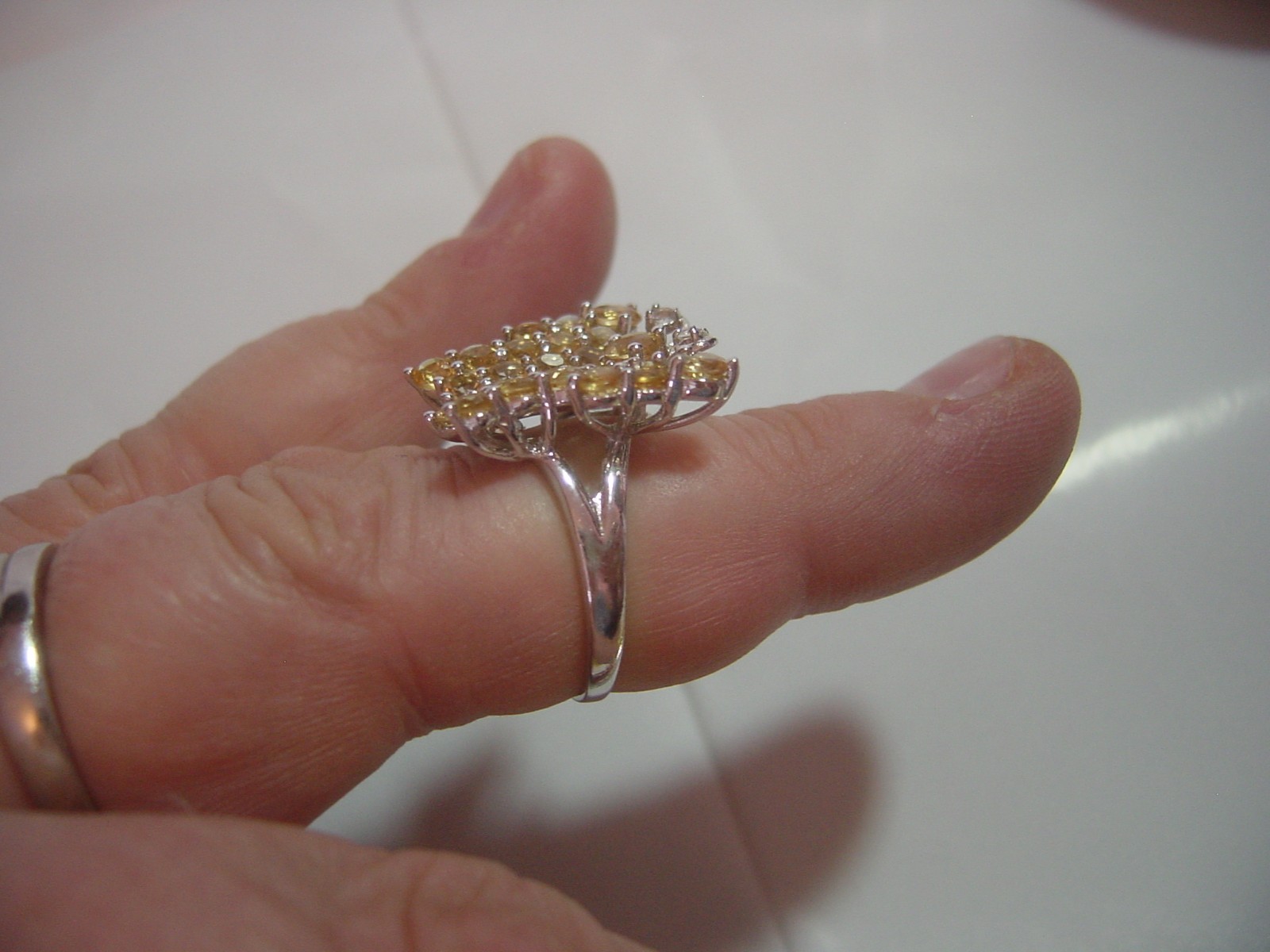 magnificent solid silver big sparkling butterfly … - image 7