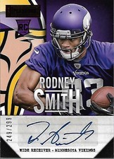 2013 Panini Playbook #180 Rodney Smith RC Auto /299 - FB