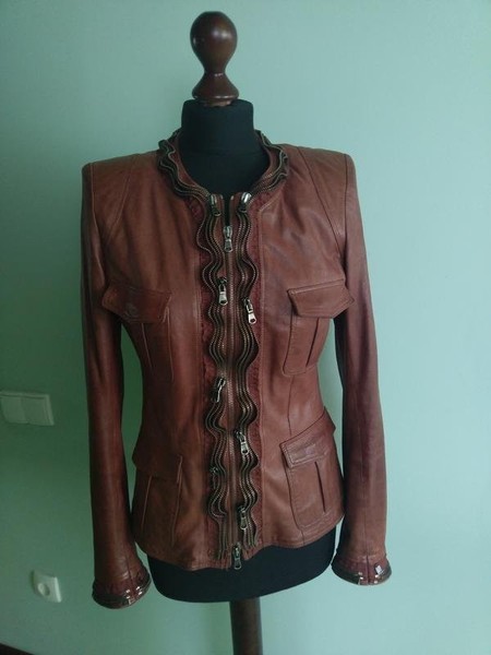 Women Benedetta Novi Jacket Brown Leather 38 / M /