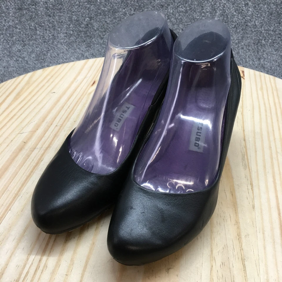 Zapatos de tacón informales TSUBO para mujer 7,5 Dufay sin cordones de cuero negro Foto 3 de 4