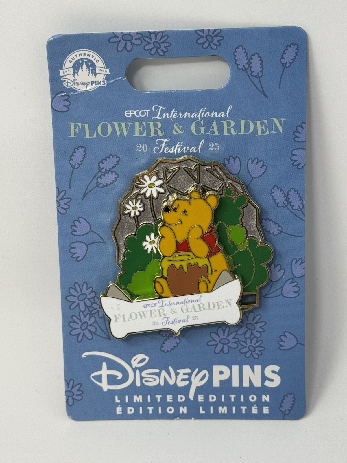 Disney Epcot Flower And Garden 2025 Winnie The Pooh Topiary Slider LE 4000 Pin
