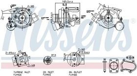 Turbolader NISSENS 93611 für IVECO DAILY III Pritsche/Fahrgestell