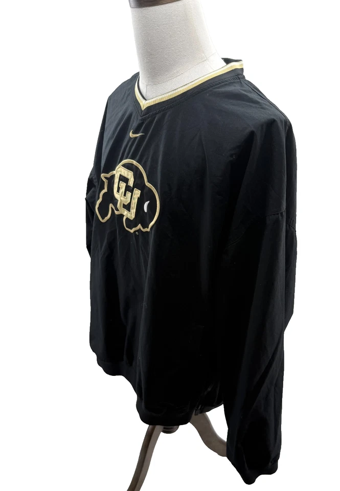 Nike University Colorado Buffaloes Embroidered Black Mens Pullover Shirt XXL - Image 4 of 4