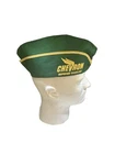 CHEVRON PARAPET SPECIAL MOTOR OIL Vintage Gas Jockey Station GREEN Cloth Hat Cap