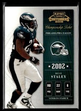 2002 Playoff Contenders Championship Ticket Duce Staley 138/250 Philadelphia