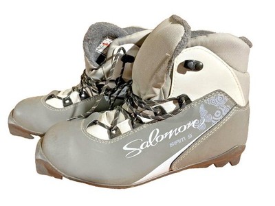 Salomon Siam 5 Nordic Cross Country Ski Boots Size EU37 1/3 US6 SNS Profil 2146
