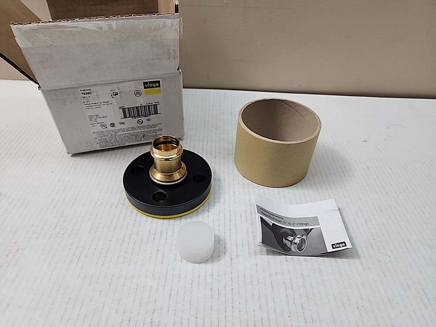 Viega ProPress 1 in. Press Zero-Lead Bronze Two Piece Adapter Flange 79680 