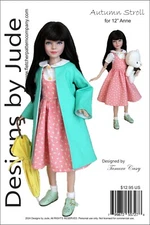 Autumn Stroll Doll Clothes Sewing Pattern 12" Articulated Anne, Tonner