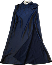 Asos Sleeveless Dress Womens Size 10 Blue One Shoulder Spaghetti Strap