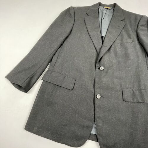BROOKS BROTHERS Blazer de lana dorada para hombre 42R Gris carbón Traje Chaqueta de 3 botones - Imagen 2 de 19