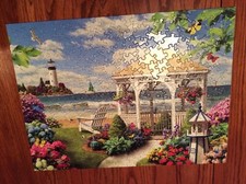 MASTER PIECES Memory Lane "Oceanside View" 300 Piece EZ Grip Jigsaw Puzzle