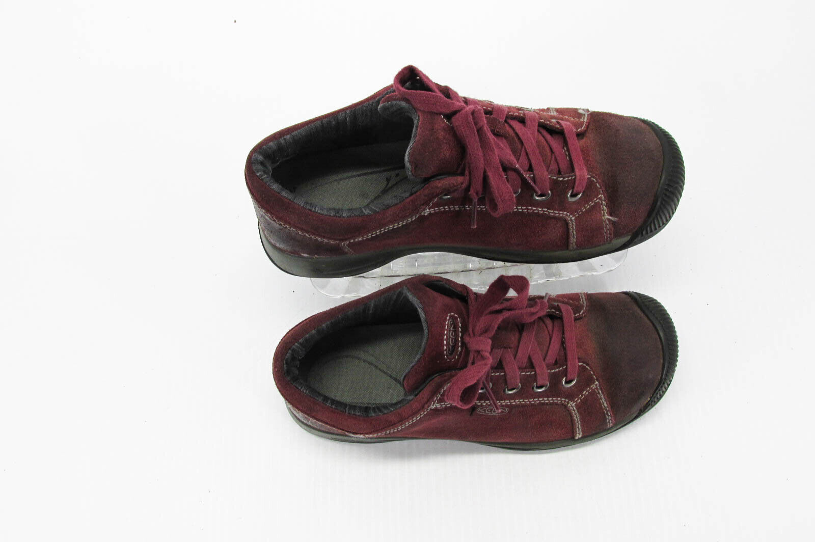 Scarpe da donna Keen Reisen pizzo taglia 6 5 M rosse moda sneaker Oxford usate vq