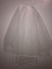 Bridal Veil With Comb Encrusted With Swarovski Crystals