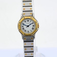 Cartier / Santos Octagon Automatic Lady 25mm Gold/Steel 3