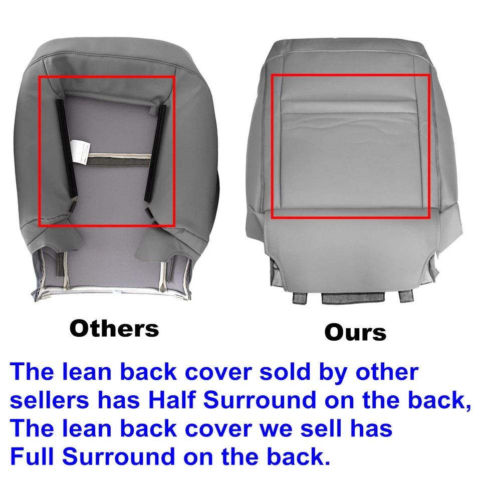Cubierta de asiento de conductor y pasajero gris para Toyota 4Runner Limited 2003-2009 Foto 4 de 4