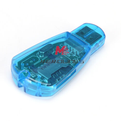 Blue USB SIM Card Reader GSM CDMA Mobile Phones SMS Backup GSM/CDMA - Afbeelding 1 van 6