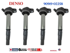 Genuine DENSO Ignition Coils 4x for 08- 15 Toyota Lexus 1.8L 2.4L I4 90919-02258