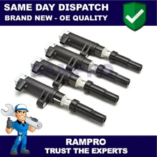 Rampro 4X IGNITION COIL PACK FOR RENAULT CLIO KANGOO LAGUNA TRAFIC TWINGO MFPC23