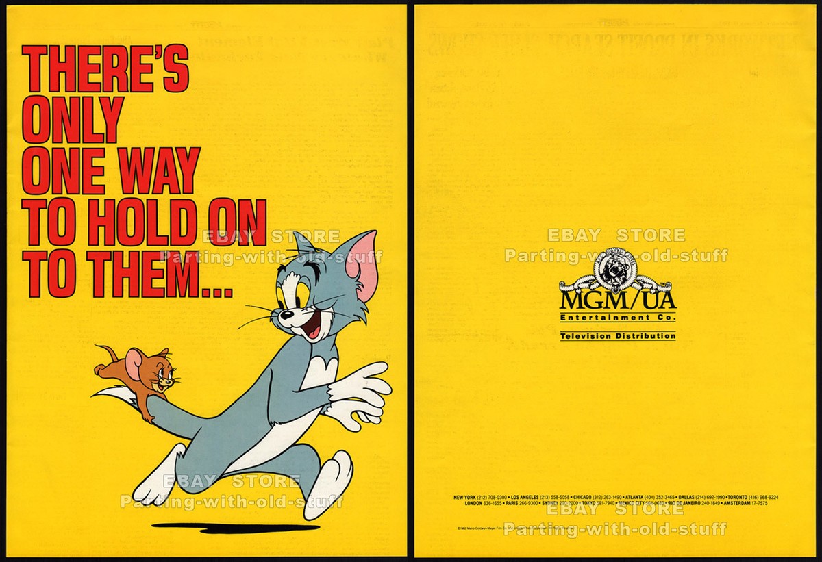 TOM & JERRY - Original 1983 Trade AD / poster / supplement _
