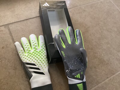 ADIDAS PREDATOR GL PRO HYBRID TORWARTHANDSCHUHE NEU MIT ETIKETT GRÖSSE 11,5 WEISS GRAU