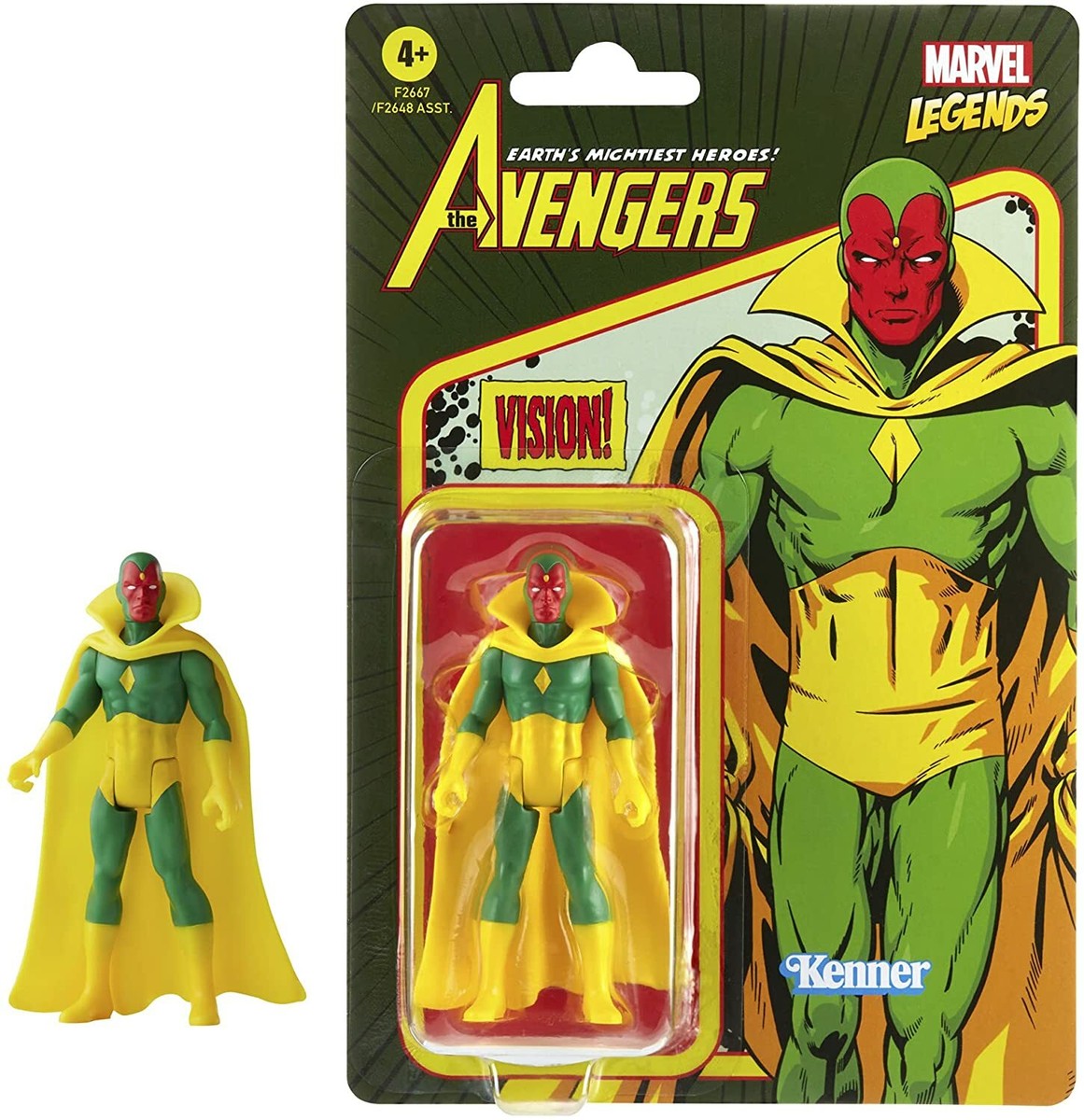 MARVEL LEGENDS RETRO 375 COLLECTION 3 3/4-INCH VISION ACTION