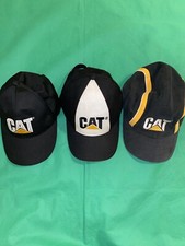 Caterpillar CAT Snapback Hat Patch Trucker Cap USA MADE Black Farm Feed