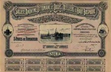 Ottomane Docks & Ateliers Haut Bosphore Constantinople 1911 St&eacute;nia T&uuml;rkei DEKO