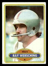 1980 Topps Ray Wersching #401 - San Francisco 49ers