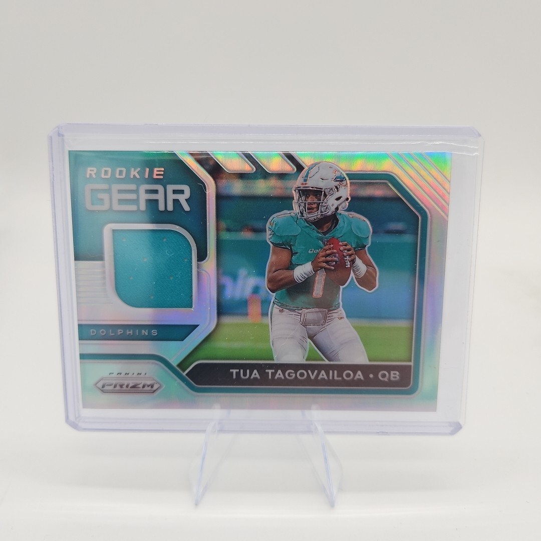 2020 Prizm #2 Tua Tagovailoa Rookie Gear Silver Holographic