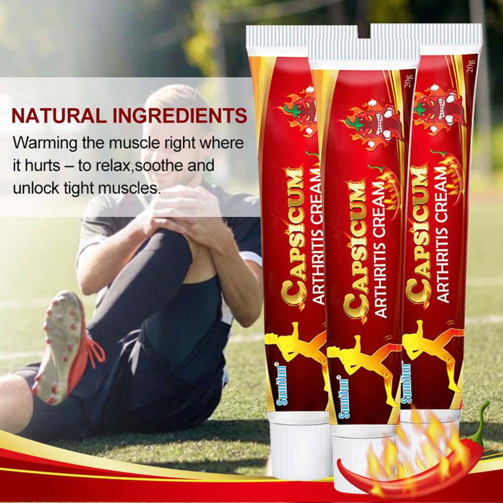 3x Capsaicin Rheumatoid Arthritis Joint Pain Relief Capsicum Arthritis
