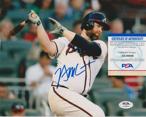 BRIAN MCCANN Atlanta Braves Picture 8x10 Photo COA AUTOGRAPH PSA/DNA - Picture 1 of 1