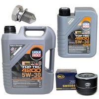 MotoröL Set 4200 5W-30 Liqui Moly + ÖLfilter SM 5084 FüR VW Transporter VI