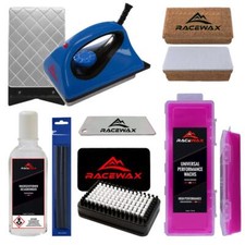 RaceWax Skiwax Set 7-teilig Bügeleisen Wachs...