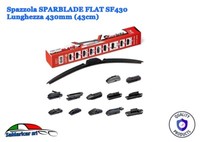Scheibenwischer Single Spareblade Flat Multi-Anschluss 43 CM - 430MM