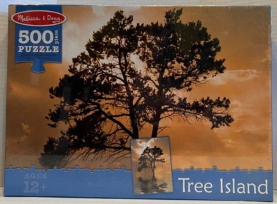 Vintage Melissa & Doug 500 Pc Puzzle Tree Island 19.26"x26.50" Brand New/Sealed - Image 1 of 3