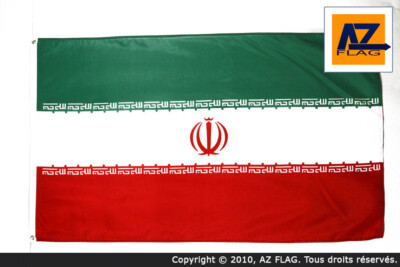 FLAGGE IRAN 150x90cm - IRANISCHE FAHNE  90 x 150 cm - flaggen AZ FLAG Top Qualit