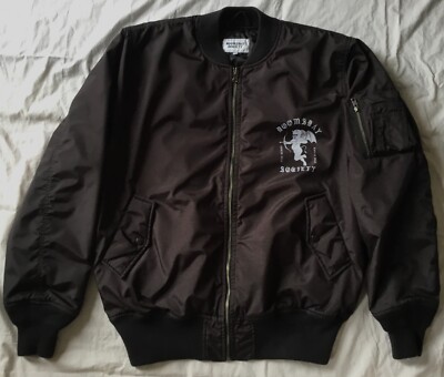 DOOMSDAY SOCIETY ''Evil Reigns'' Padded Bomber Jacket MA-1 Black XL Cherub NEW